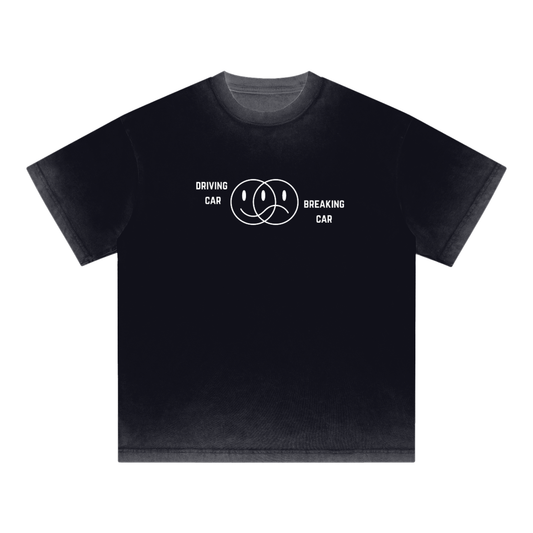 happy sad car t shirt